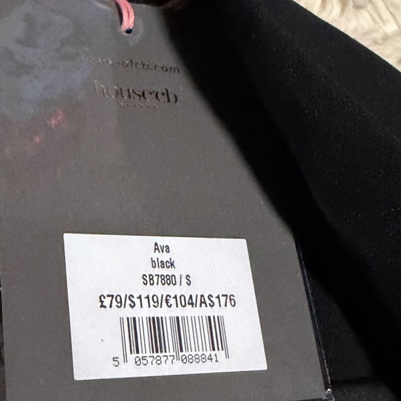 NWT House of CB Ava Black Fold Front Trousers - Size Small - Picture 5 of 5